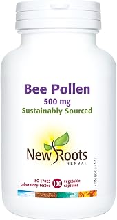 New Roots Herbal - Bee Pollen - 100 capsules - 500 mg per Capsule