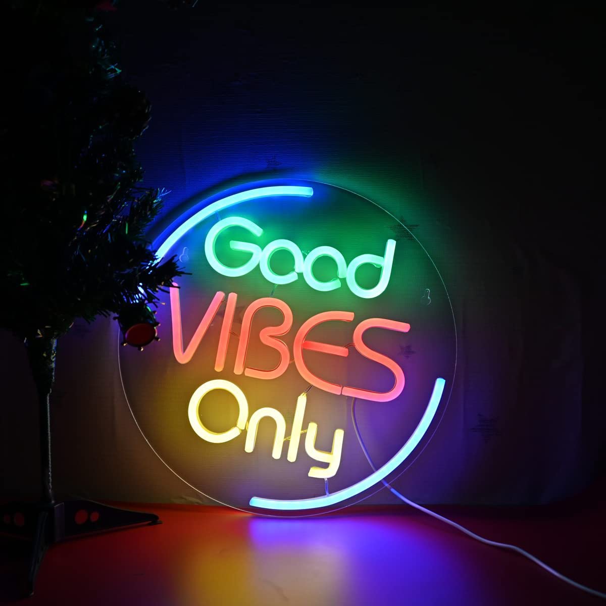 LED Neon Night Light,Neon Wall Lamp,USB Operation Neon Light,for Bar,Club,Restaurant,Shop,Home,Game Room Decoration (Style 7/30x30cm)