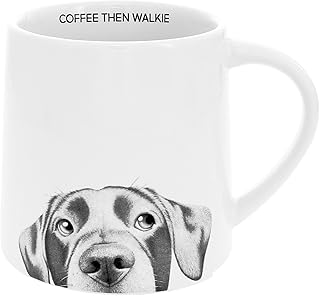 Pavilion Gift Company - Coffee Then Walkie - Dog - 17 Oz Coffee Mug Tea Cup Puppy K9 Doggy