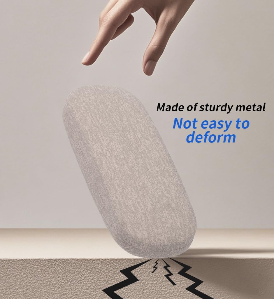 Eyeglasses Case Hard Shell Eye Glass Case Protective Sunglasses Case with Cleaning Cloth Glasses Case for Men Women image 5