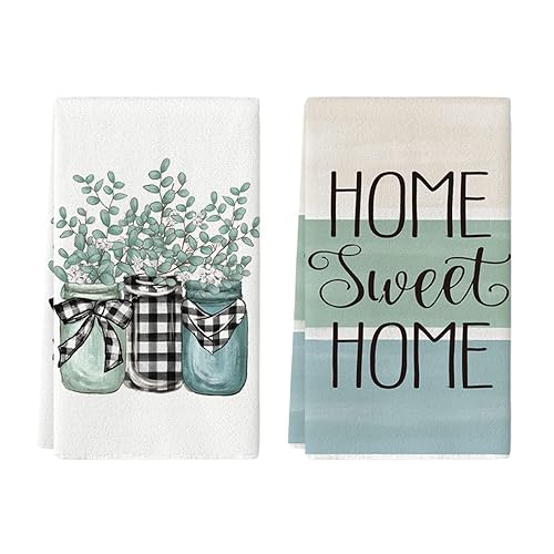 Artoid Mode Plank Vase Eucalyptus Sweet Home Kitchen Towels Dish