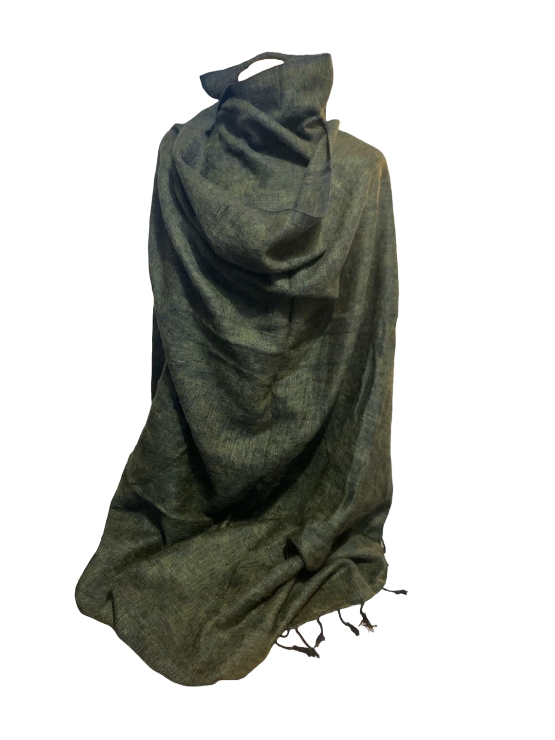 Scialle in lana di yak intrecciata a mano | Calore lussuoso dall'Himalaya | Avvolgere accogliente e autentico | Sciarpa multicolore, elegante e morbida con frange | Perfetto per l'inverno e i viaggi |