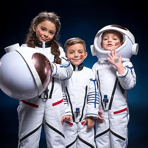 Miniatura 5 de ArtCreativity Tatuajes temporales espaciales para niños, paquete a granel de 144 tatuajes en varios diseños, tatuajes no tóxicos de 2 pulgadas,