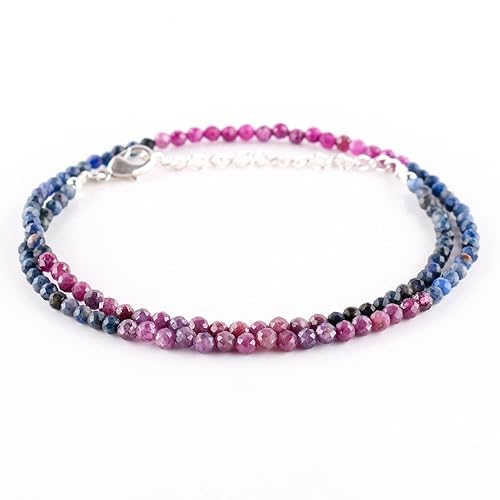 Miniatura 256 de Natural Moonstone Gemstones Choker Necklace, Faceted Rounds Beads, Silver Plated Jewelry, Healing Crystals, Birthday, Handamde, Minimalist, Women