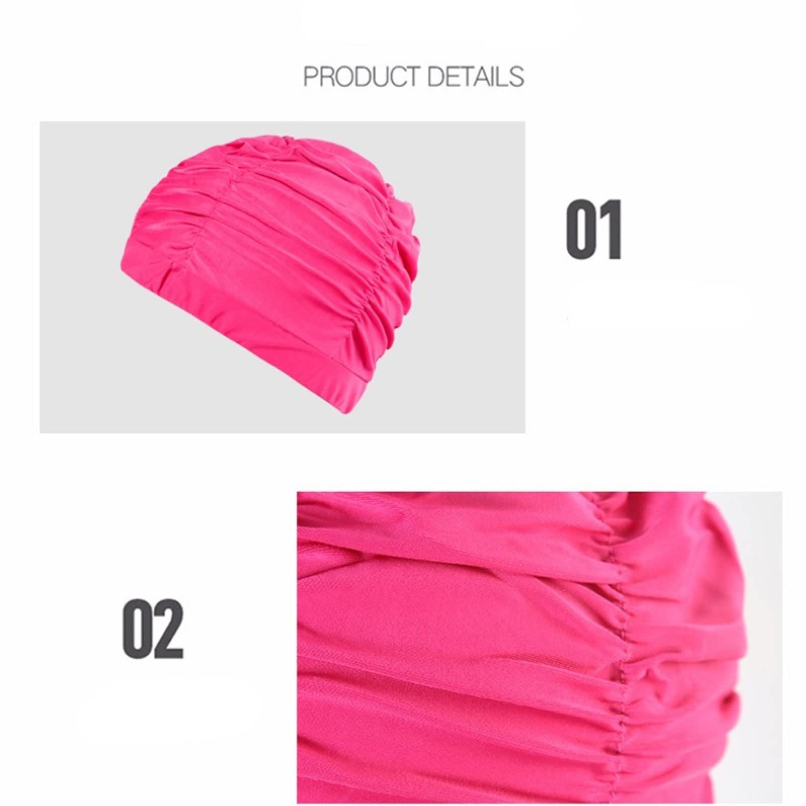 Bonnet de bain femme homme fille cheveux longs bonnet de bain imperméable doux confortable extensible piscine bord de mer sport aquatique couleur unie
