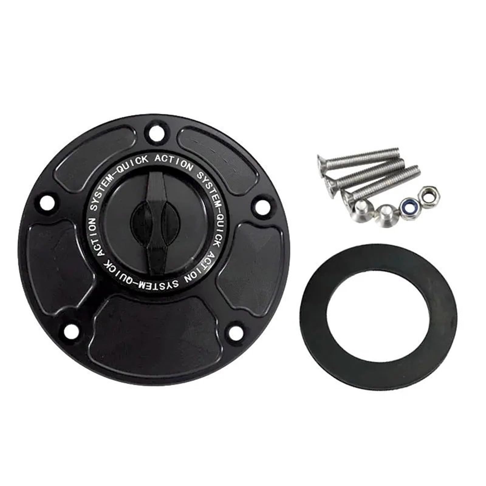 Bouchon de réservoir Yamaha MT07 MT09 en aluminium noir pour moto
