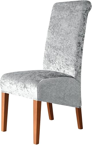 Fundas de terciopelo para sillas de comedor XL – Fundas elásticas para sillas Parson de elastano para comedor, boda, ceremonia y banquete, color