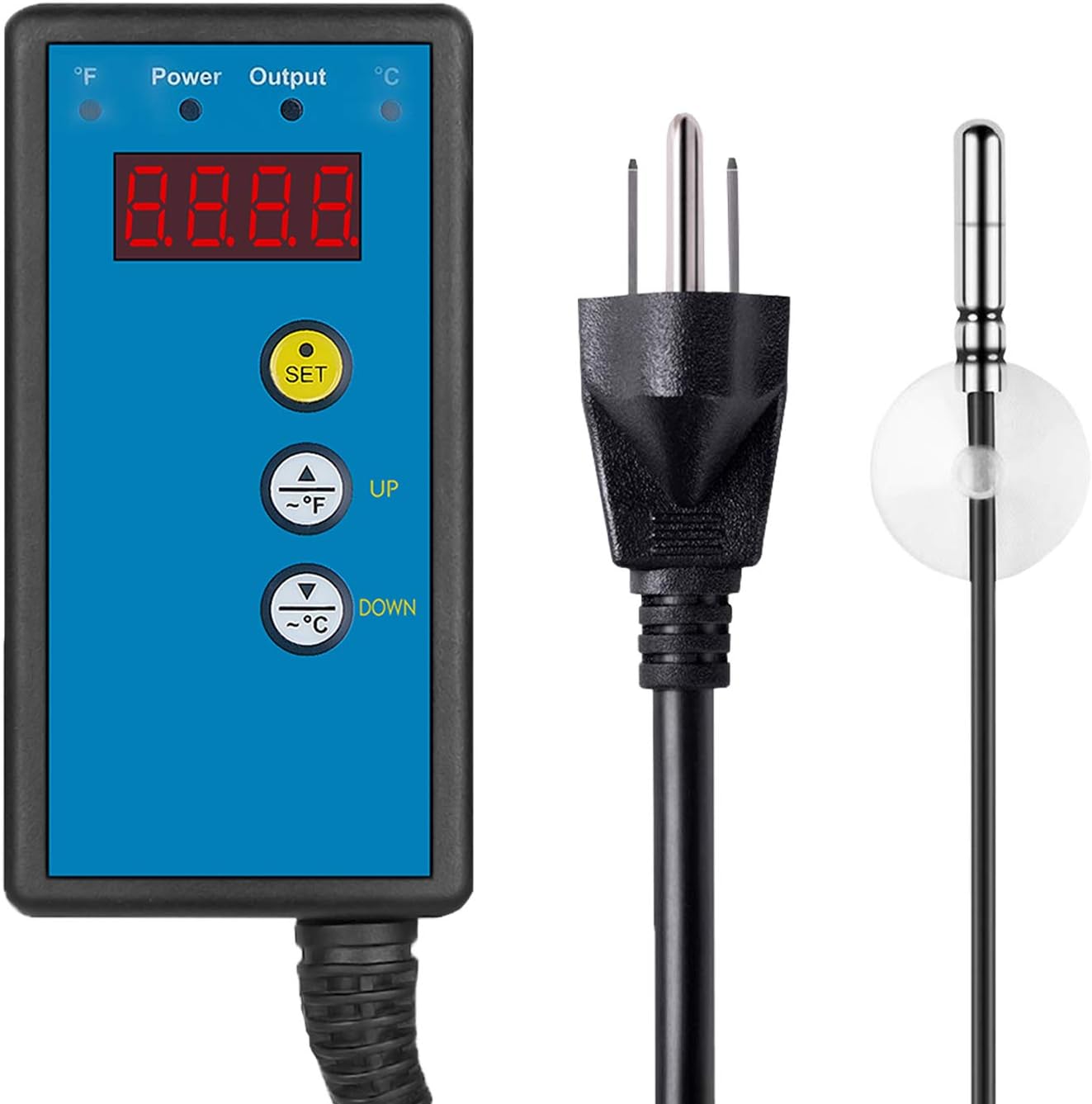 40-108 Degrees Fahrenheit Digital Heat Mat Thermostat Controller for Seed Germination, Reptiles