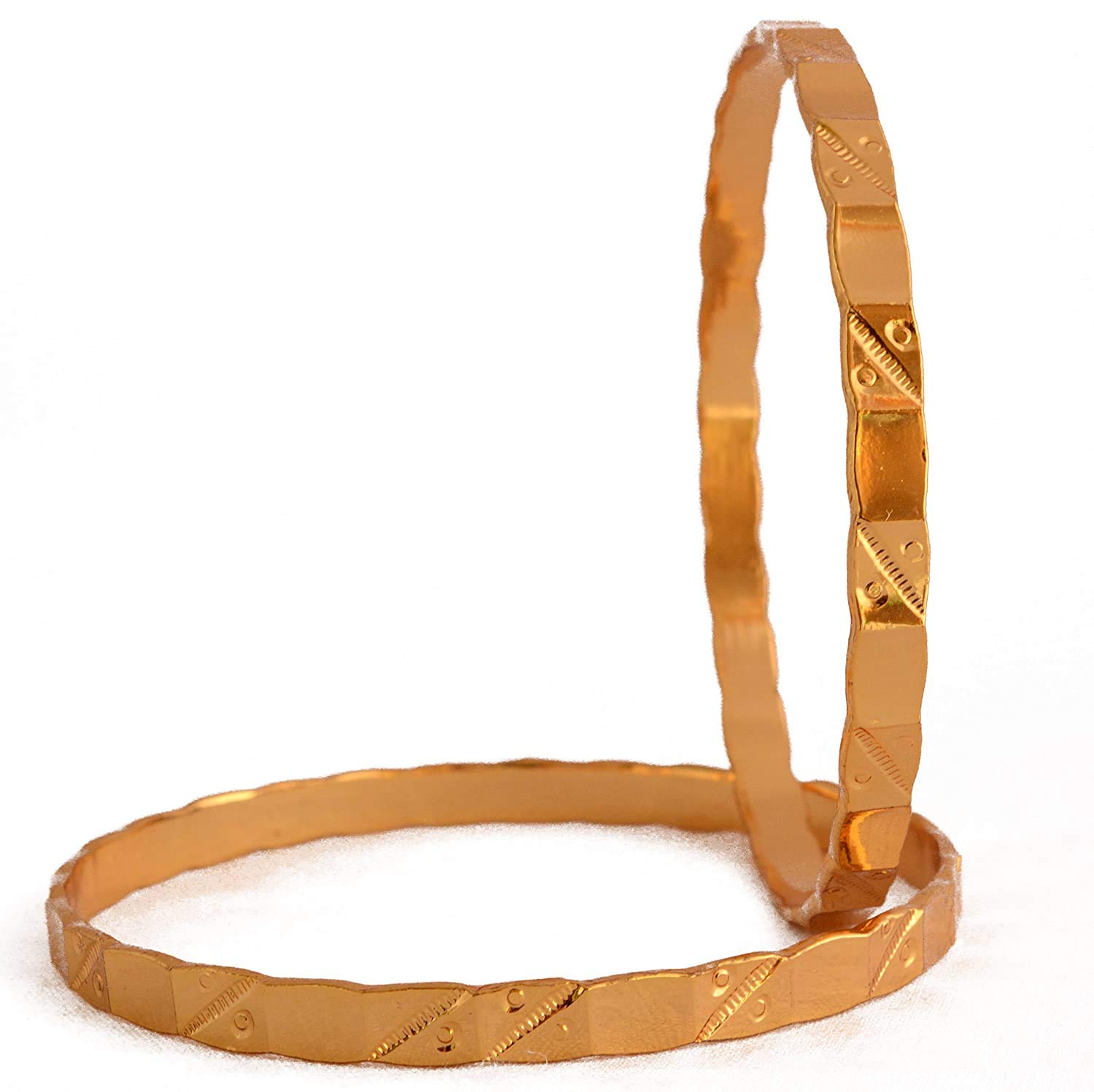 Swathi Fashion Jewellery Bangles 1 Gram Micro Gold Plated Traditional Designer Thin Size Daily Wearable Bangles for Women and Girls (7S-D2) (2.2) (B08DL1PGG2) Amazon Price History, Amazon Price Tracker