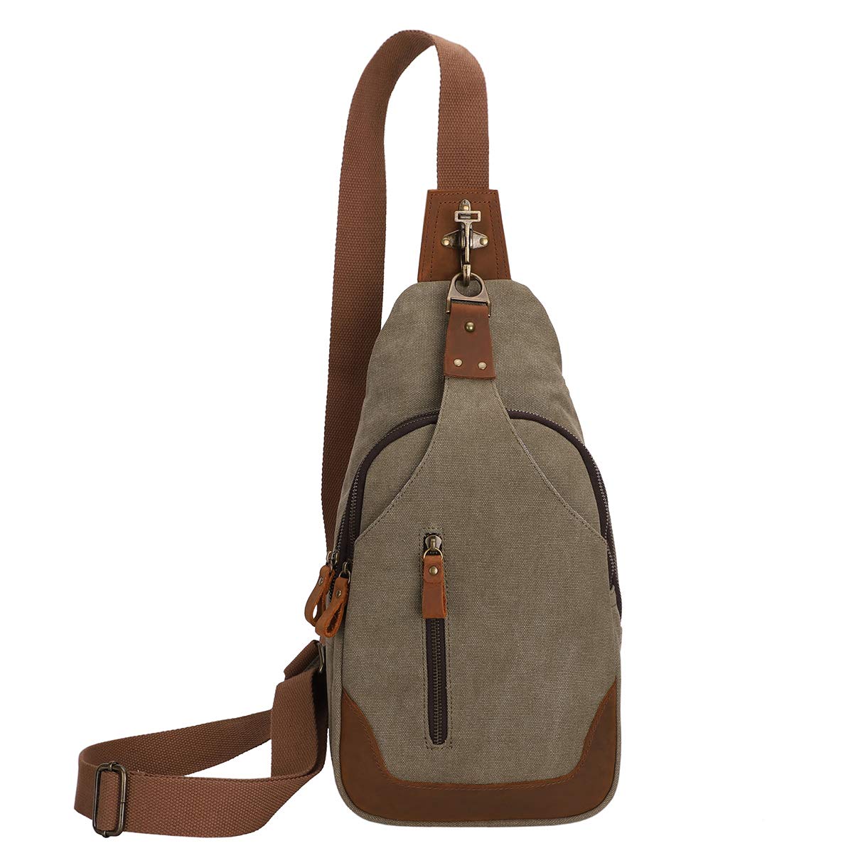 KL928 Canvas Sling Bag Crossbody Bags Casual Shoulder Daypack for Men Women