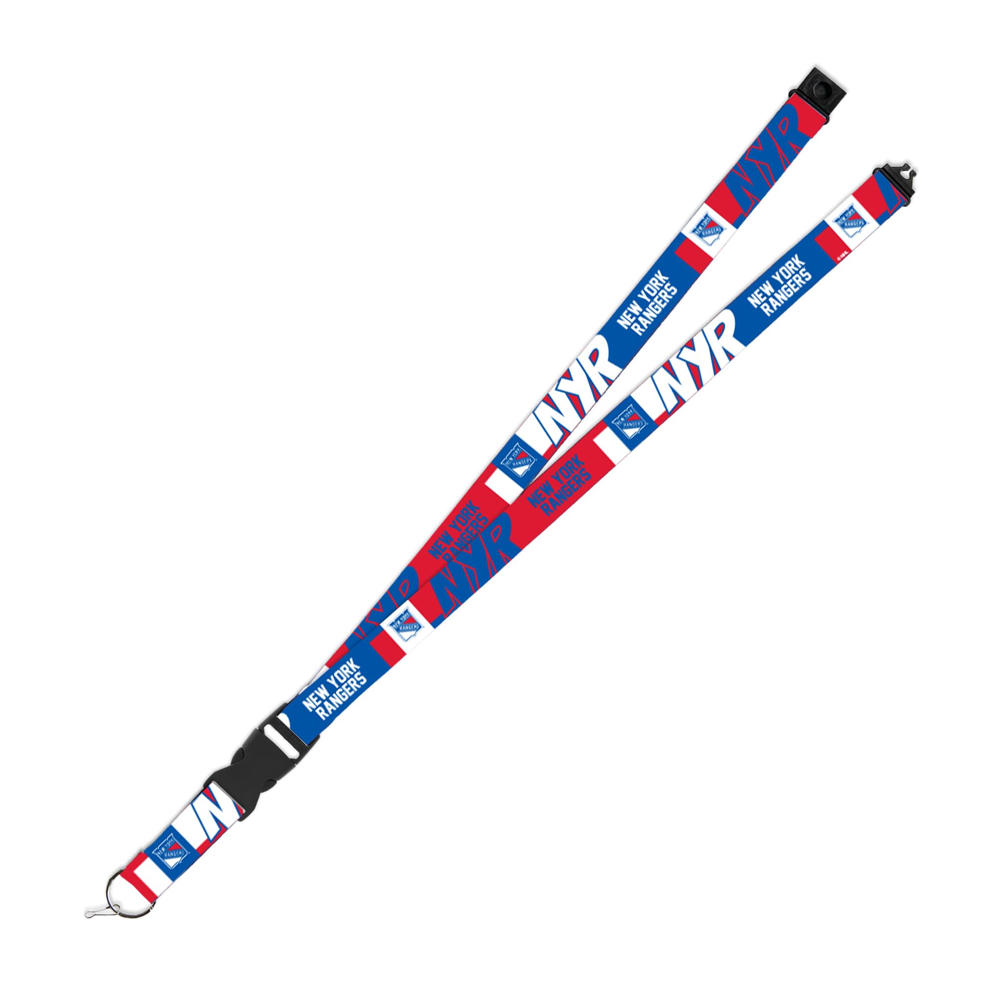 Rico Industries NHL Hockey New York Rangers Standard Wrist Lanyard Key Chain, Cute Wristlet Strap Keychain Holder for Women Men Car Keys ID Badges Card Wallet Phone Camera