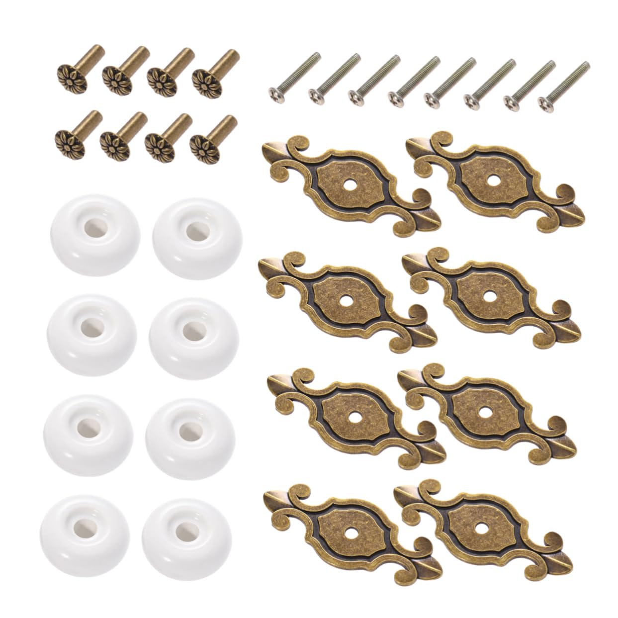 SHINEOFI Pomelli Mobili Vintage in Lega, 10 Pezzi per Cassetti | Stile Retrò Elegante, Decorazione Casa, Montaggio Rapido e Rimozione Semplice
