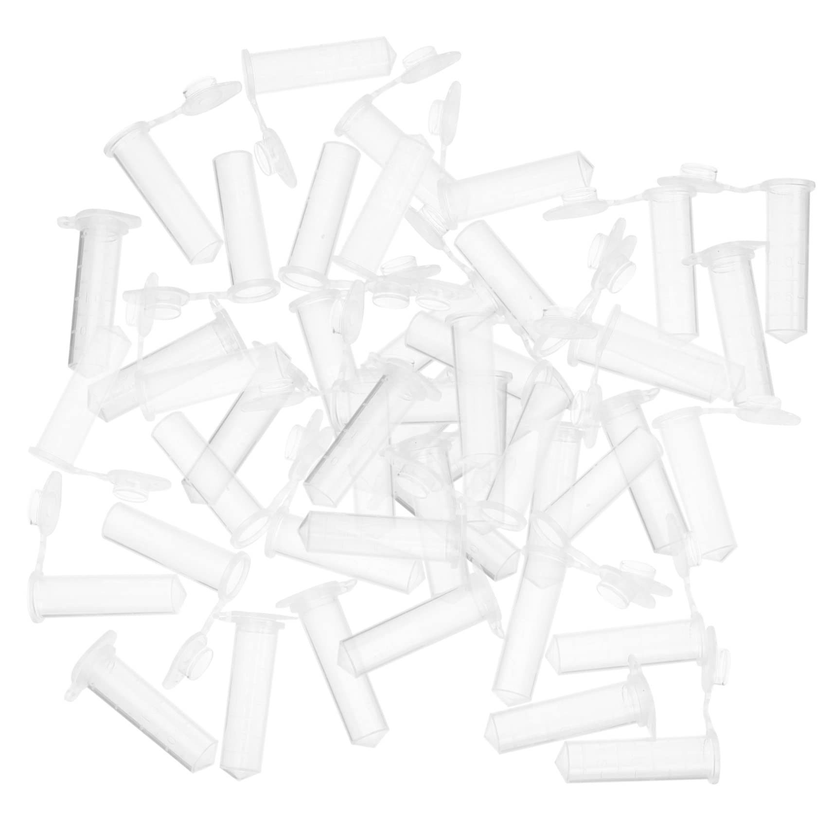 2ml Provette da Centrifuga 500 Pezzi con Tappo, in Plastica