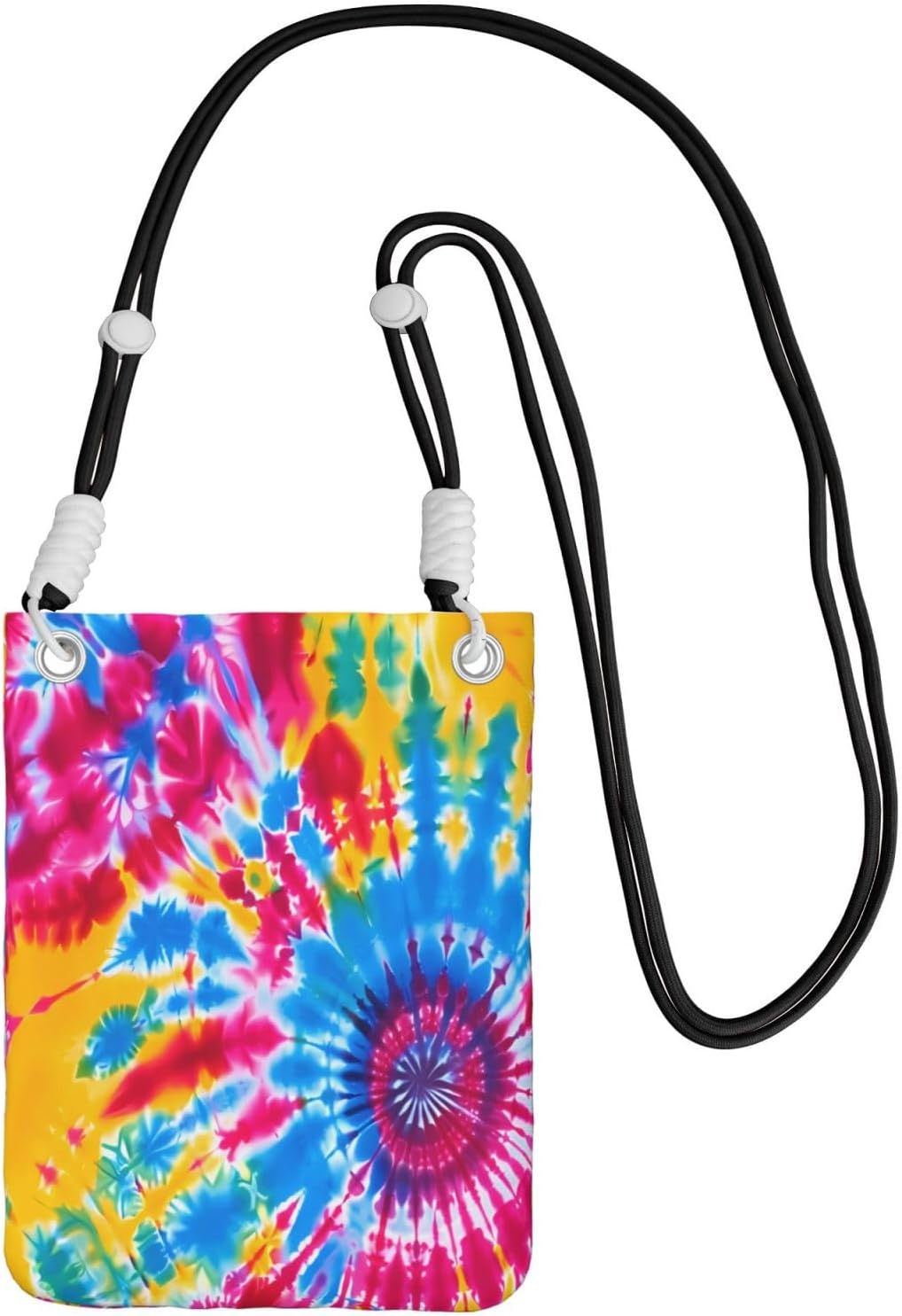 Colorful Rainbow Tie Dye Stylish Crossbody Phone Bag Lightweight Phone Pouch for Daily Use