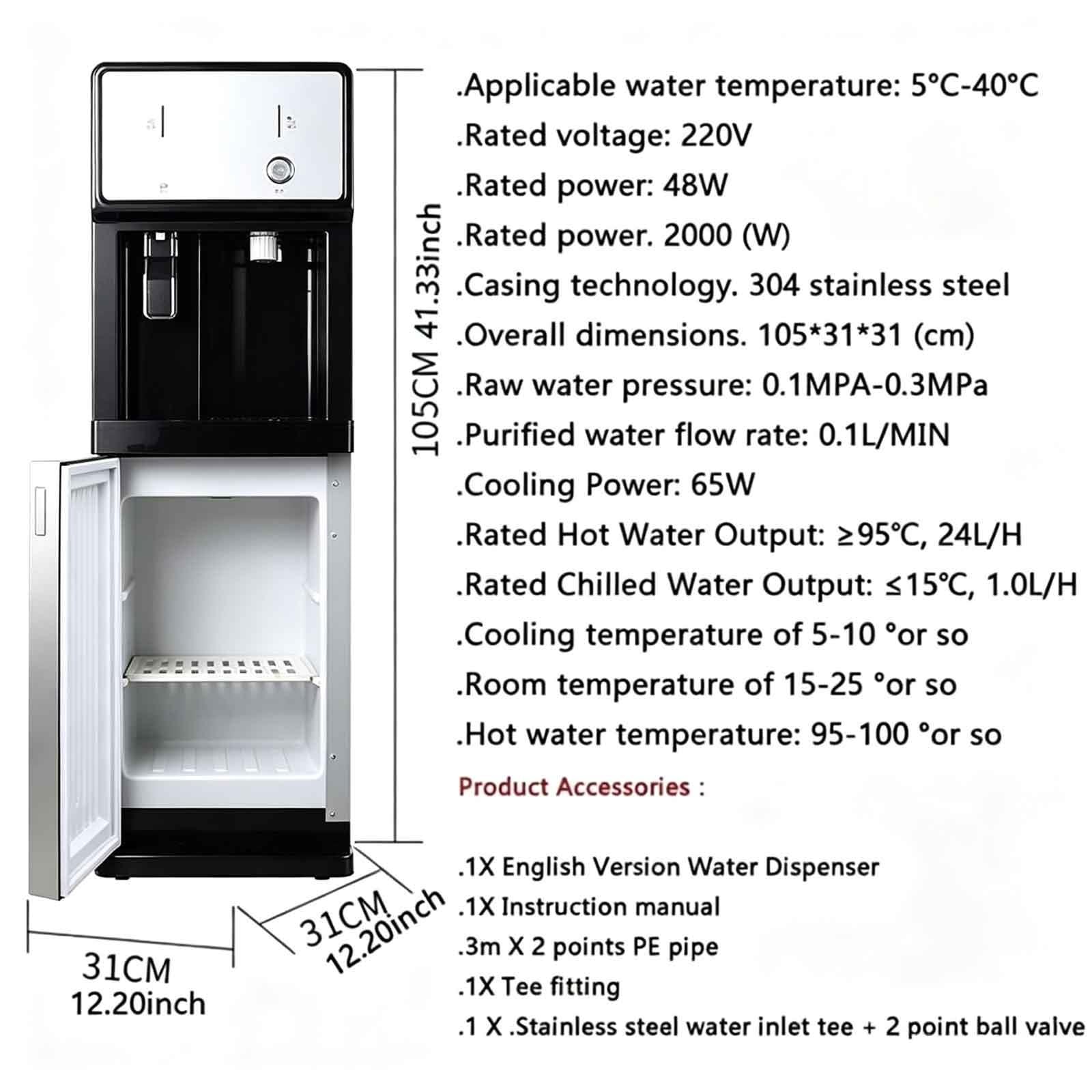 Enfriador De Agua for Hogar, Dispensadores De Agua Fría Y Caliente