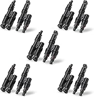 Vista 9 de BougeRV Conector Y de rama solar para conexión paralela entre paneles solares FMM+MFF (1 par)