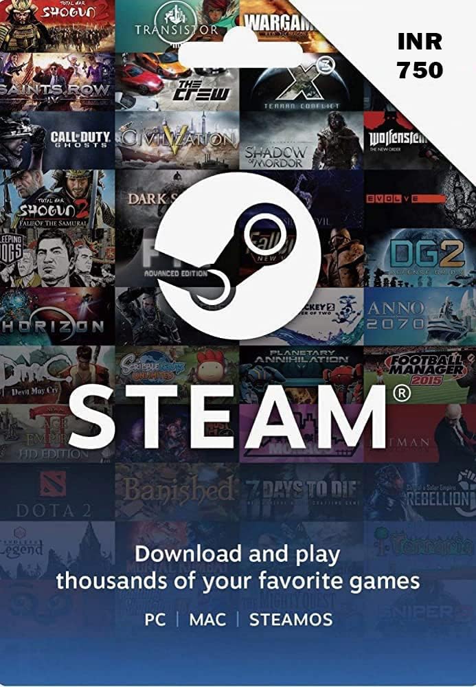 Inr 750 Steam Wallet Code (Digital Code- Email Delivery Within 1 Hr ) (B0D1N9JFNS) Amazon Price History, Amazon Price Tracker