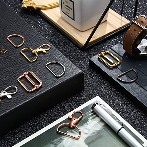 56 Pieces D Rings For Purse Bag Hardware Purse Hardware For Bag Making Buckles Craft (Mixed Color,30 Mm) #TOP3
