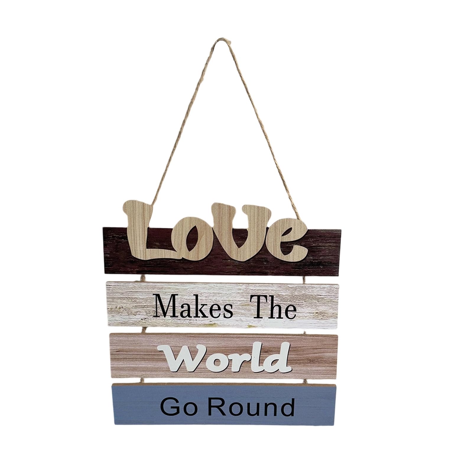 anwhriet Vertical Wooden Slogan Sign, Rustic Country Retro Hanging Wall Art Decor, MDF Farmhouse Welcome Plaque for Home Kitchen Cafe Garden, 41cm Height A