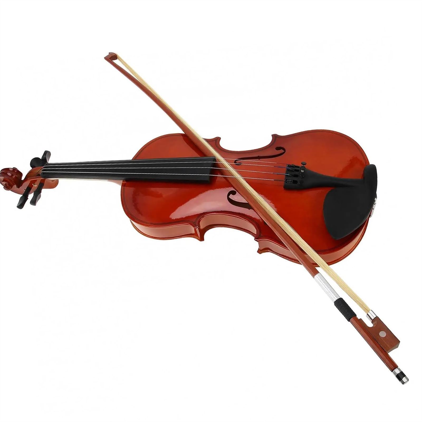 Geige 4/4 3/4 1/2 Akustikvioline Geige Linde Mit Koffer Und Bogen Saiteninstrumente(1-2)
