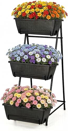 3 Tier Vertical Garden Planter Small Raised Garden Bed Freestanding