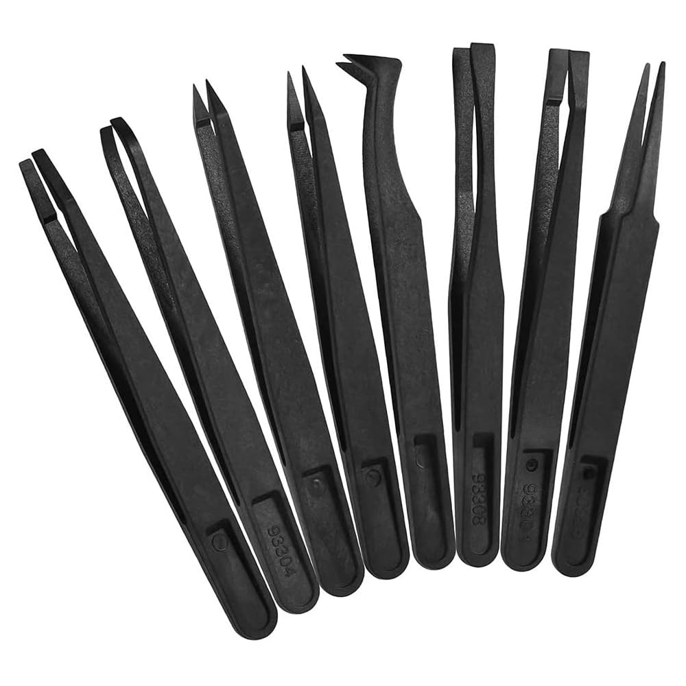 Pinzetten Set 4-tlg Edelstahl - Präzisionswerkzeuge Für Elektronik & Basteln