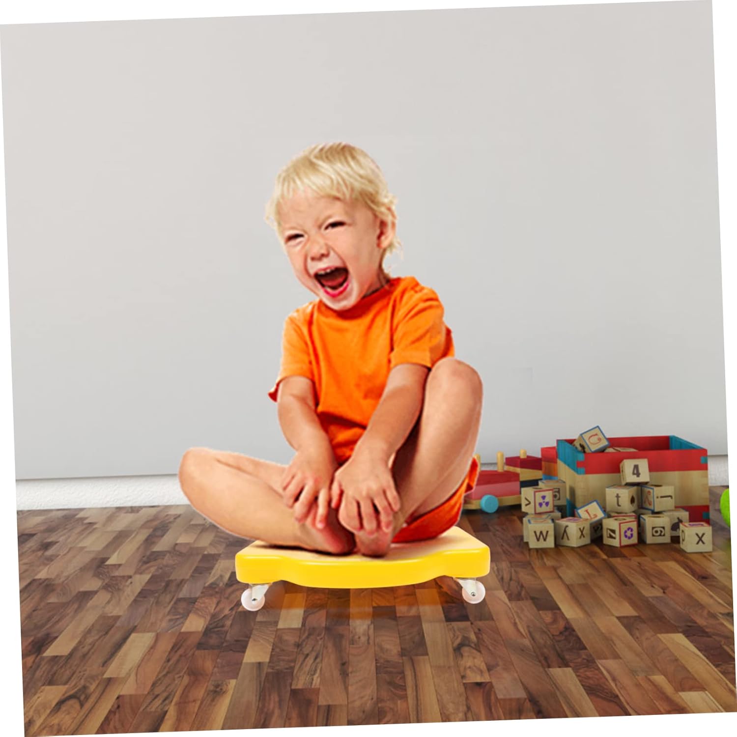 Toyvian Outdoor Four-wheel Sliding Balance Board for Boys and Girls Early Education Plaything for Mobility and Coordination and Sturdy for Therapy and Training Activities