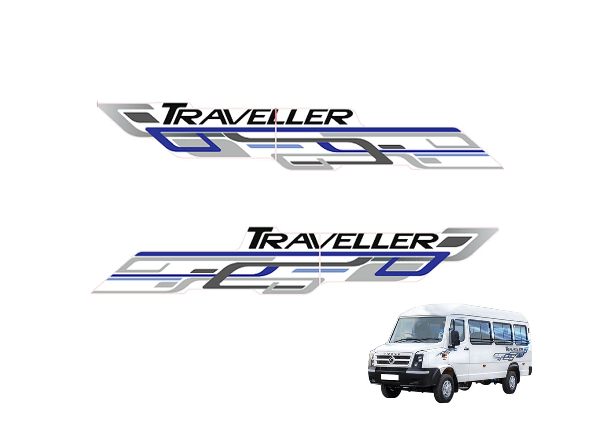 Sponsored Ad - Tempo Traveller Sticker & Decal for Car | Unique Car Sticker| Exterior Accessories for Car