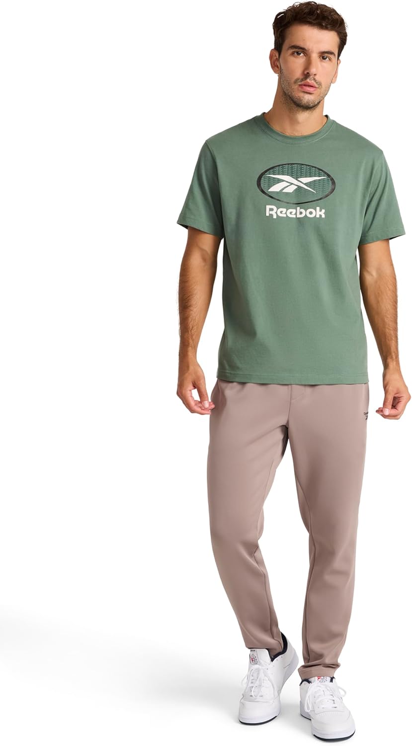 Reebok Mens Grind Tapered Oblong Pant, Standard Fit, 30” Inseam, Lightweight Stretch Poly Fabric - Image 3