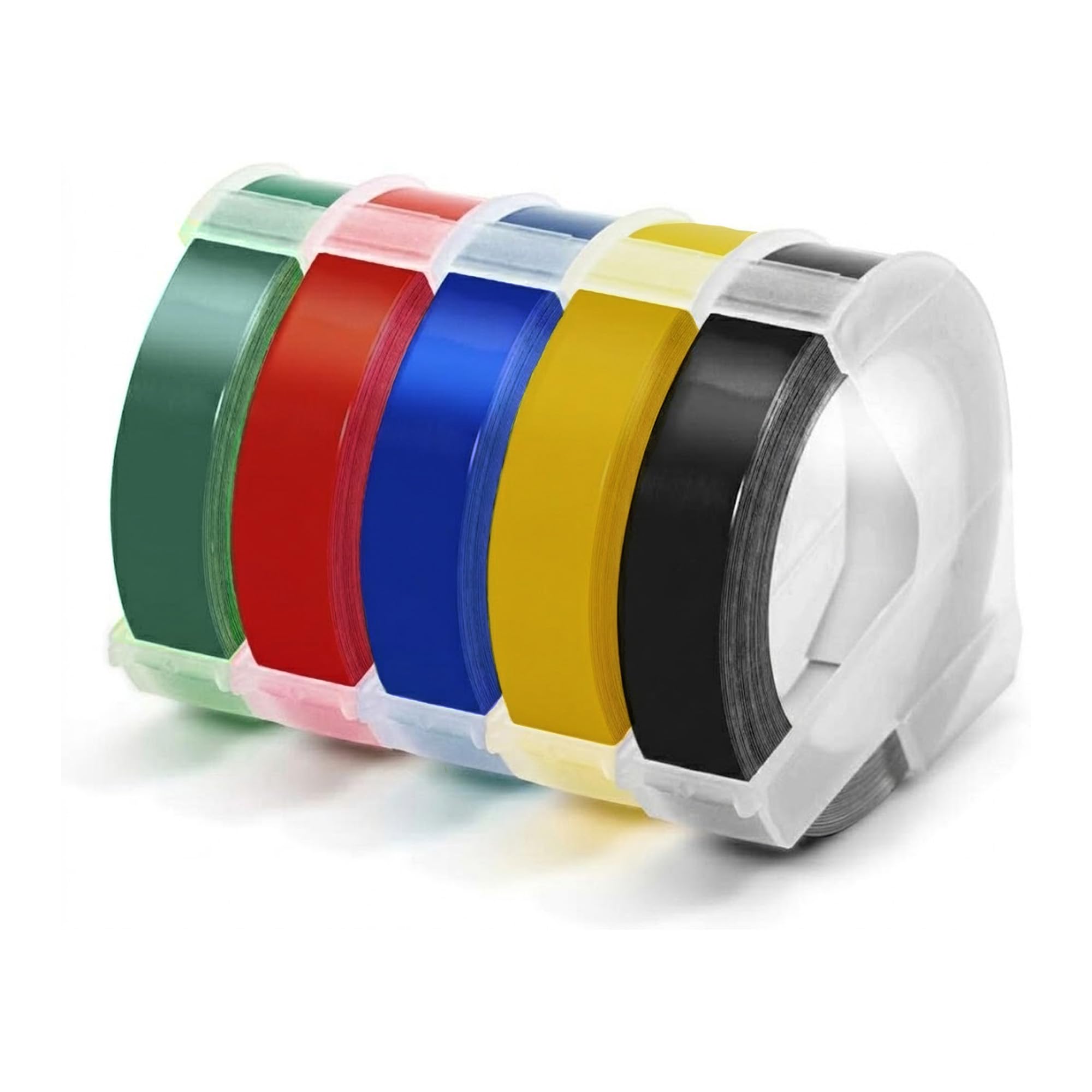 oddpod™ 5 PCS Motex Original Embossing Label Maker Tapes Refill for DIY, Scrapbooking & Craft 9mm x 3M - Assorted-image-13
