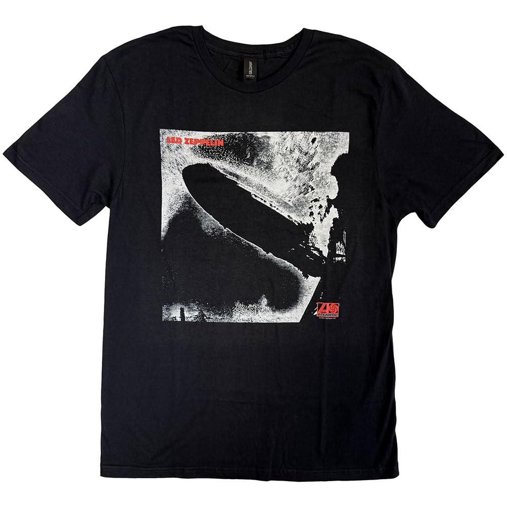 Led Zeppelin Unisex T-Shirt 1 Remastered Cover (Medium) Black