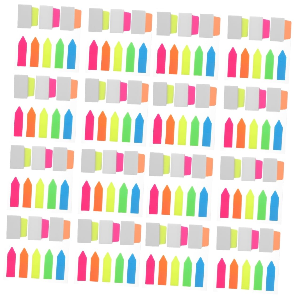 SEWACC 20juegos Pestañas Adhesivas De Etiquetas Para Libros De Marcadores De Página Coloridos Para Organización Oficina Escuela y Hogar Para Notas y Clasificación De Documentos
