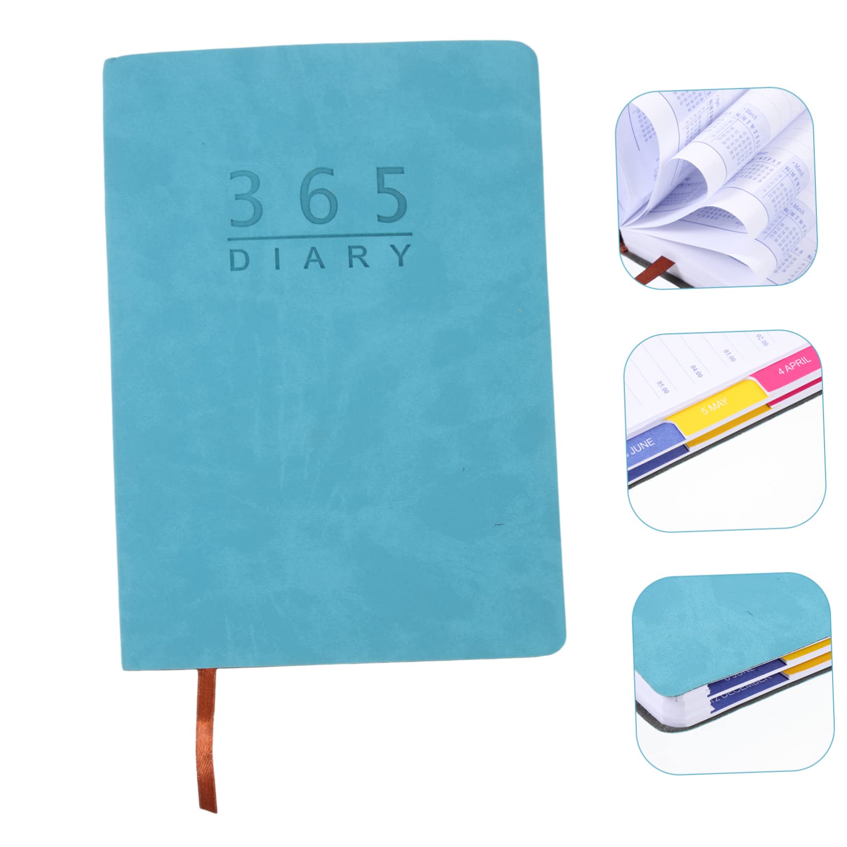 TEHAUX 5piezas Planificador Académico Notas Diarias y Calendario Para Estudio Casa Agenda De Trabajo y Citas Índice Mensual Para Fácil Acceso