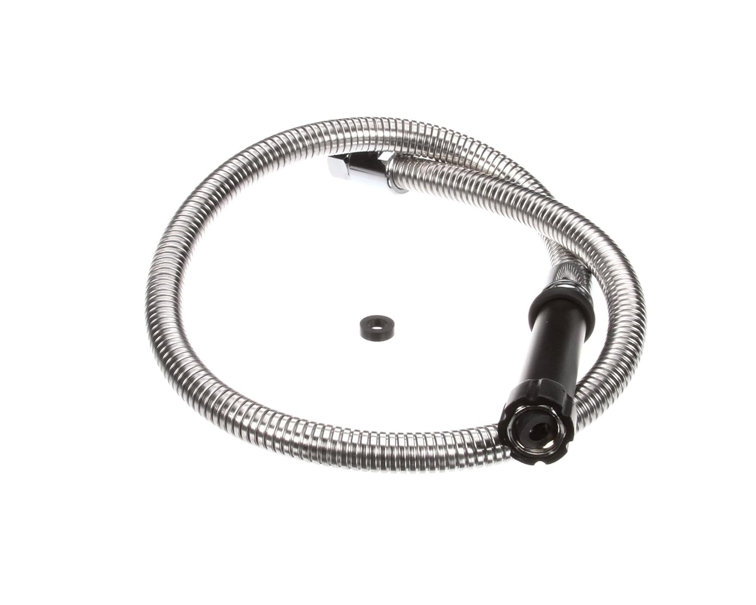 T&S Brass 5HSE44 Hose with 44 Flex Stainless Steel and Black Handle