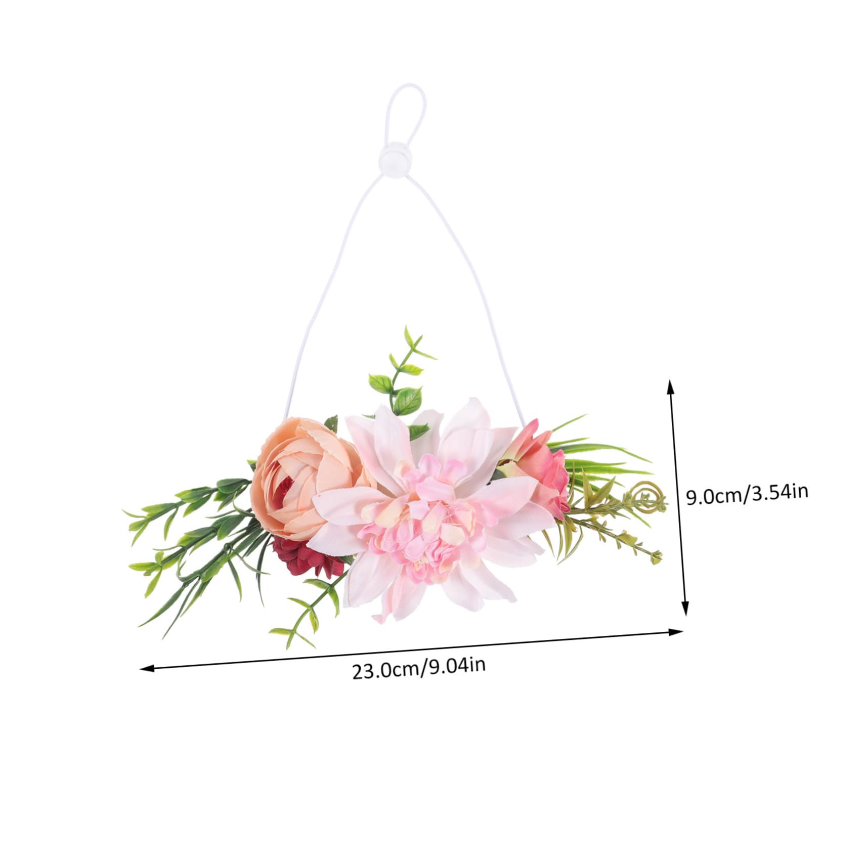 VERDANVERSE Pet Dog Wreath Headwear Floral Crown for Dogs Cats for Weddings Dress Up Occasions Stylish Flower Costume Accessory for Pets Pattern C