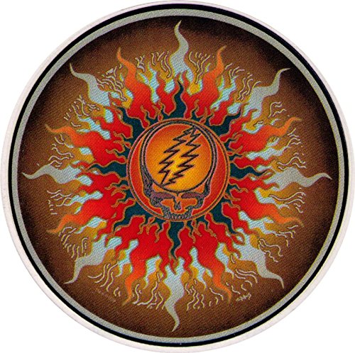 Grateful Dead Steal Your Face Sun - Window Sticker/Decal (4.5" Circular)