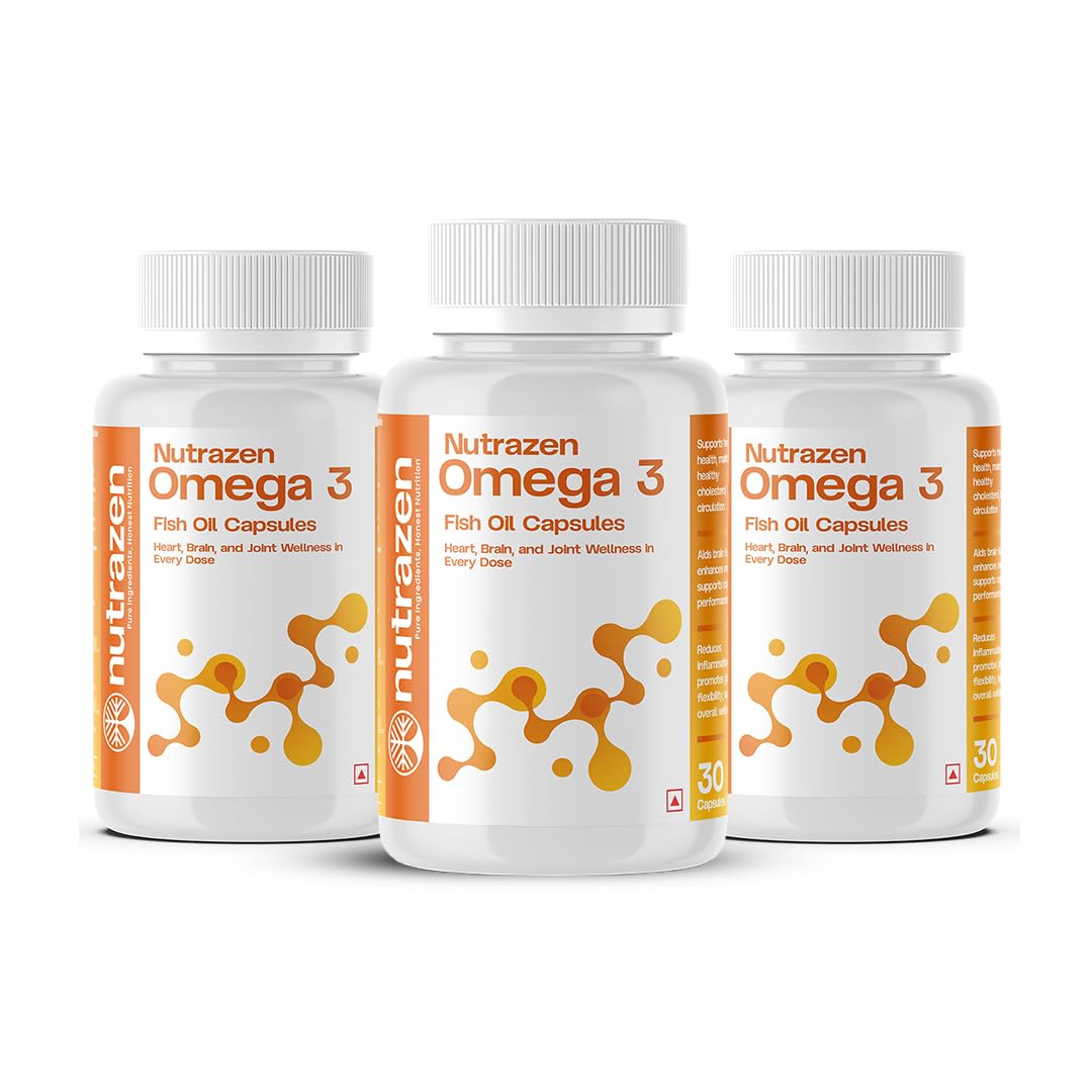 Nutrazen Omega-3 Supplement - Pack of 3 | Triple-Action Support
