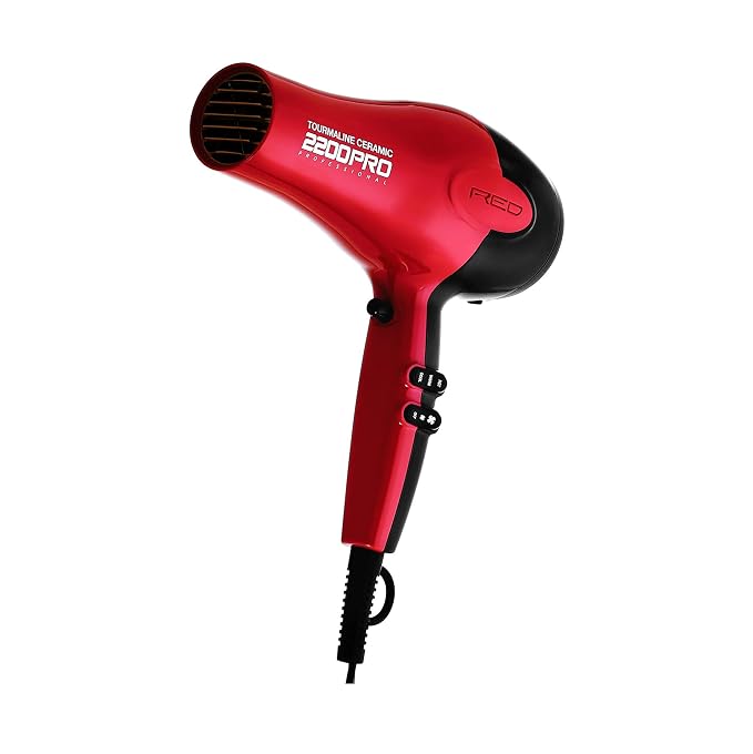 Amazon.com: Red by Kiss Tourmaline Ceramic 2200PRO Secador de pelo  profesional BD07N : Belleza y Cuidado Personal