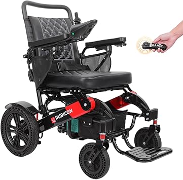DX08 Rubicon - Puncture-Free Wheels Electric Wheelchair with Long Range Batteries, Powerful 500W Motors, All Terrain Model4