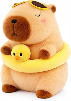 Capybara Plush 12" Cute Capybara Stuffed Animal Cute Capibaras Peluches Capybara Gifts Ultra Soft Hugging Gift for Kids, Girls, Boys