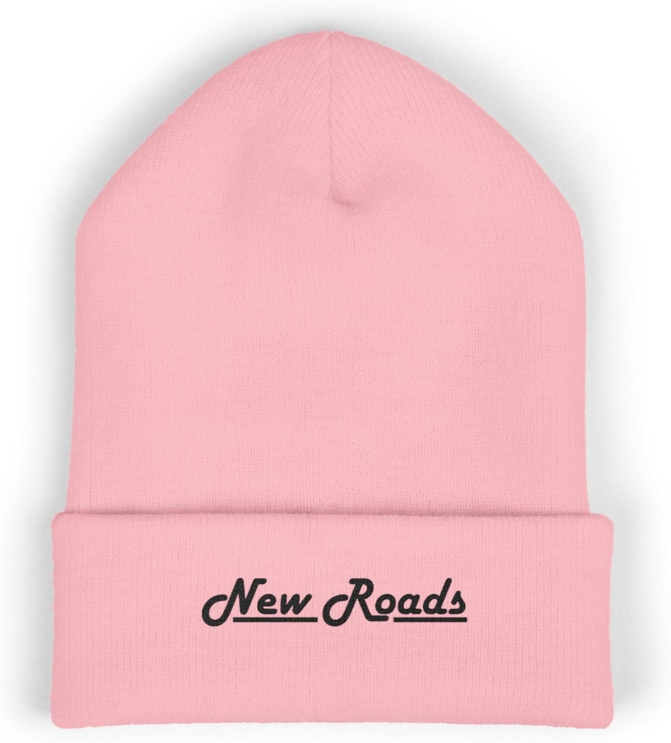 Premium Classic Cuffed Beanie Hat - New Roads Embroidery Message