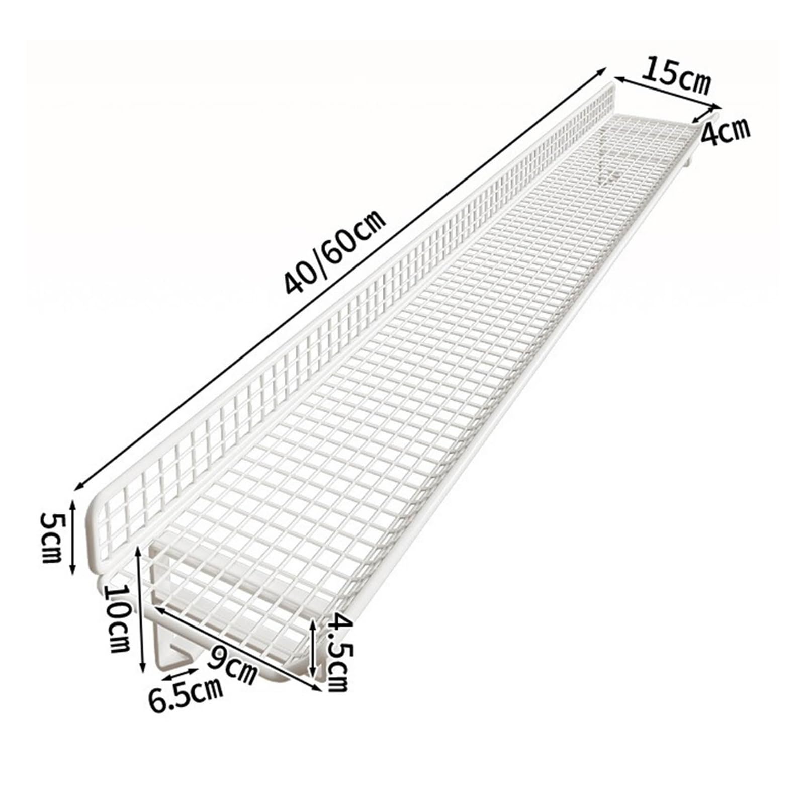 Estante Hierro para Radiador, Organizador Artículos Uso Diario Soporte Alta Resistencia para Radiador Salón para Plantas Interior Y Figuritas (40x15x15cm)