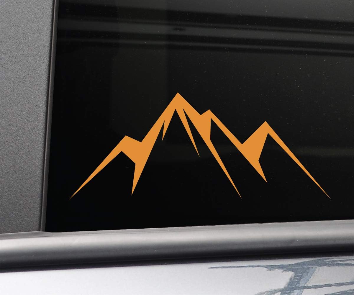 Florida Shape Vinyl Decal - 5.5x5 Inch Orange Laptop Car Window Sticker