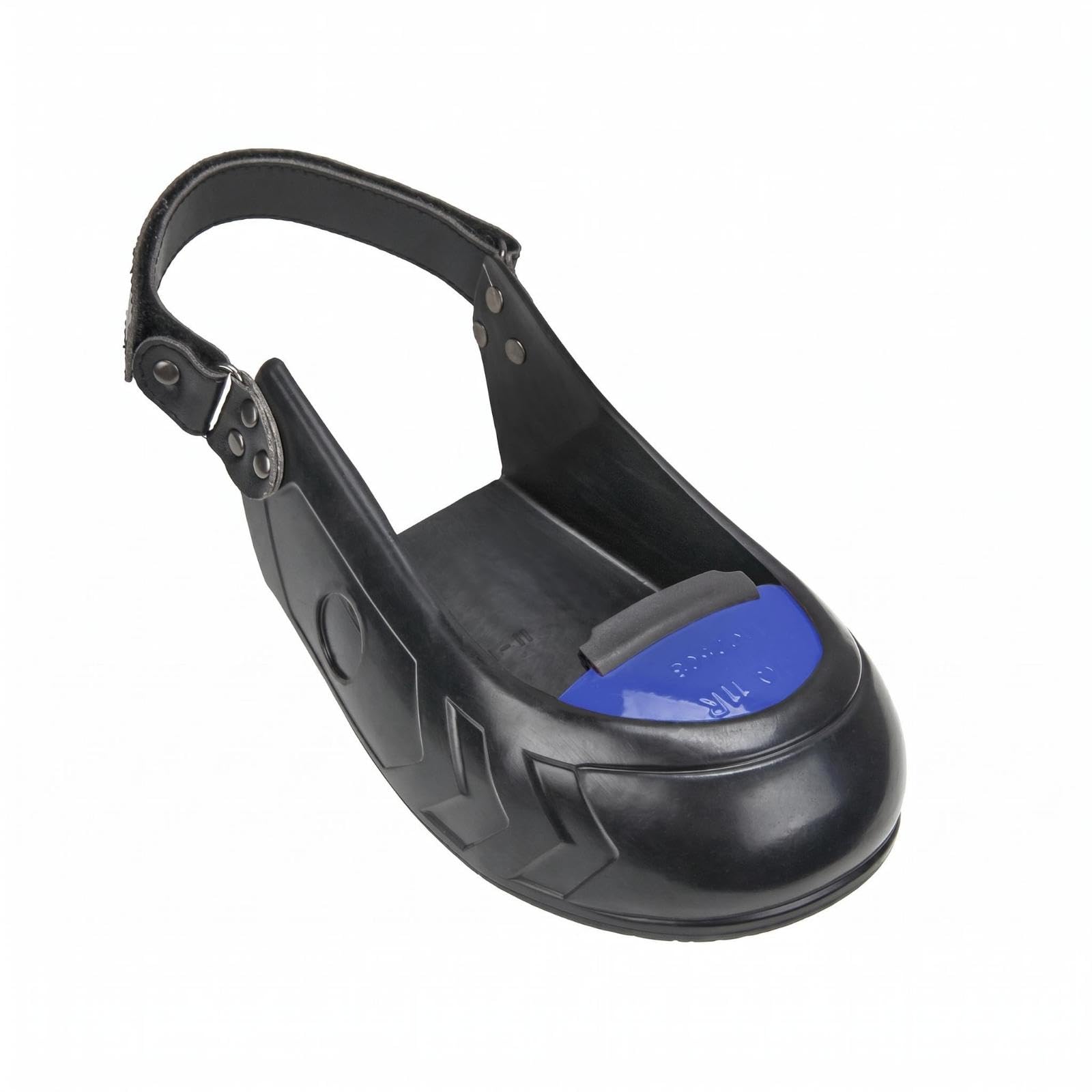 Strap-Fastened Shoe Cover Raised Toe Cap Openbackless Shoe Cover Enclosed Construction Footwear Protection Black-Blue S-image-30