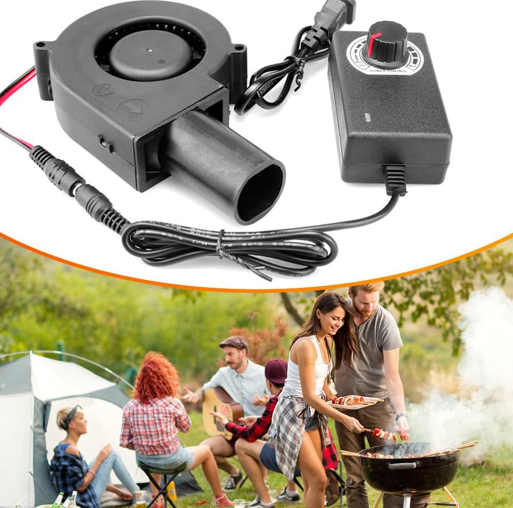 Turbina soplador equipado con salida de aire, horno de barbacoa, estufa de leña, horno de aceite usado, lata de ventilador regulador de velocidad