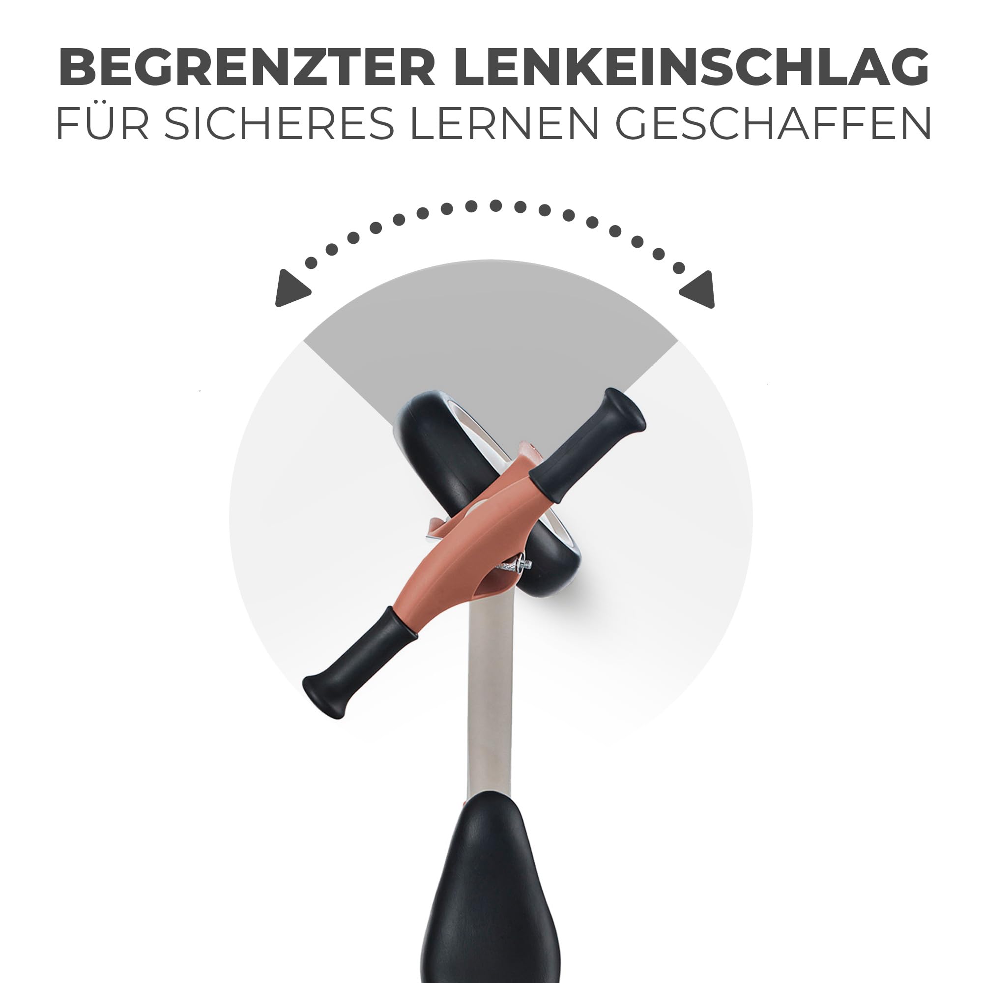 Kinderkraft TOVE Laufrad ab 1,5 Jahre, Licht Lauflernrad, Kinder fahrader, Höhenverstellbar Sattel, Einfache Montage, Begrenzter Lenkeinschlag, rutschfesten Gummigriffe