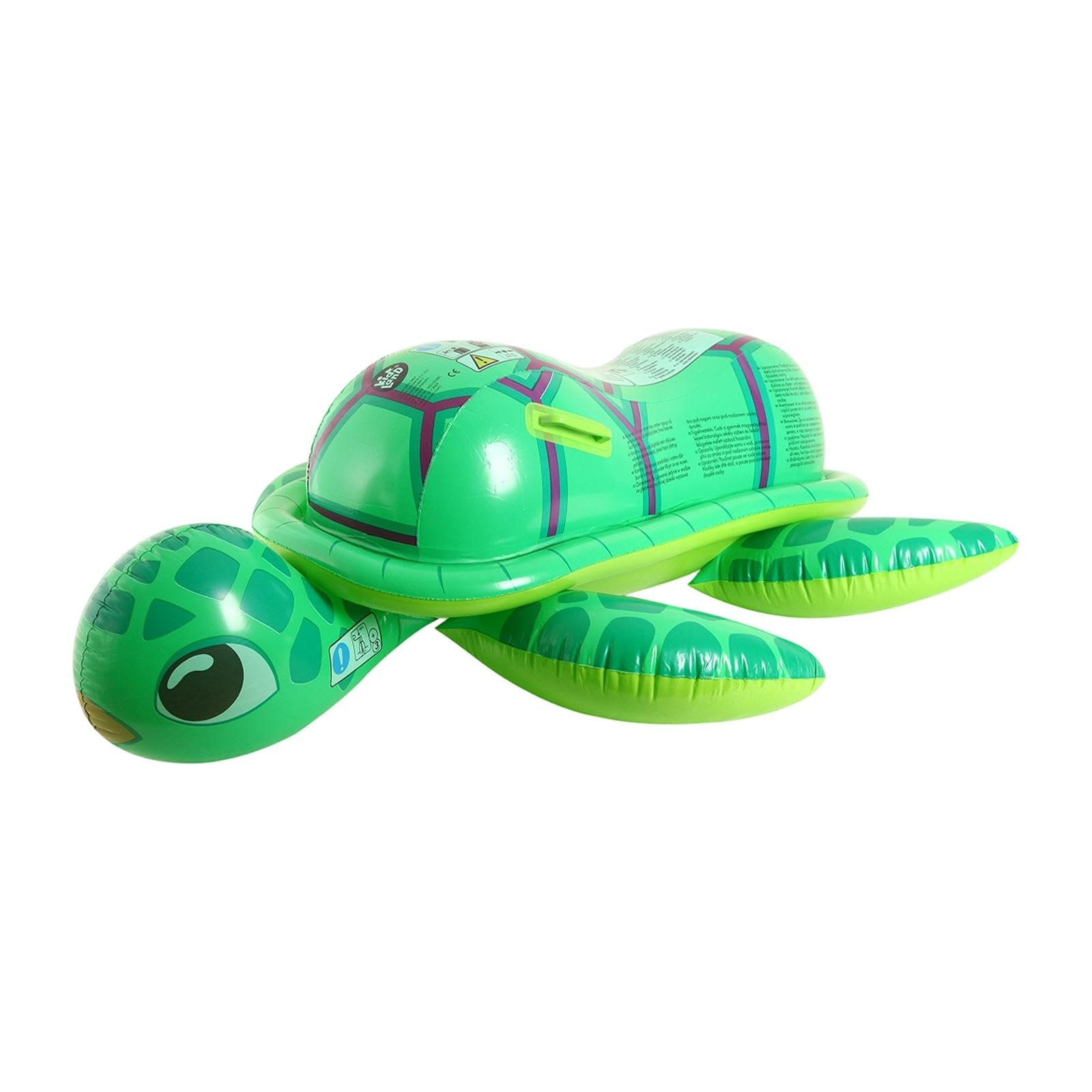 Kinder Schwimmreifen Meeresschildkröte Aufblasbares Schwimmtier Schwimmspielzeug mit Griffen Langlebiges PVC für Jungen Mädchen Strand Pool Party