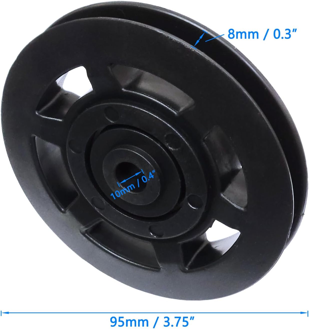 4X Bearing Pulley Wheel GYM Fitness Equipment Part Cable 3-3/4 Inch
