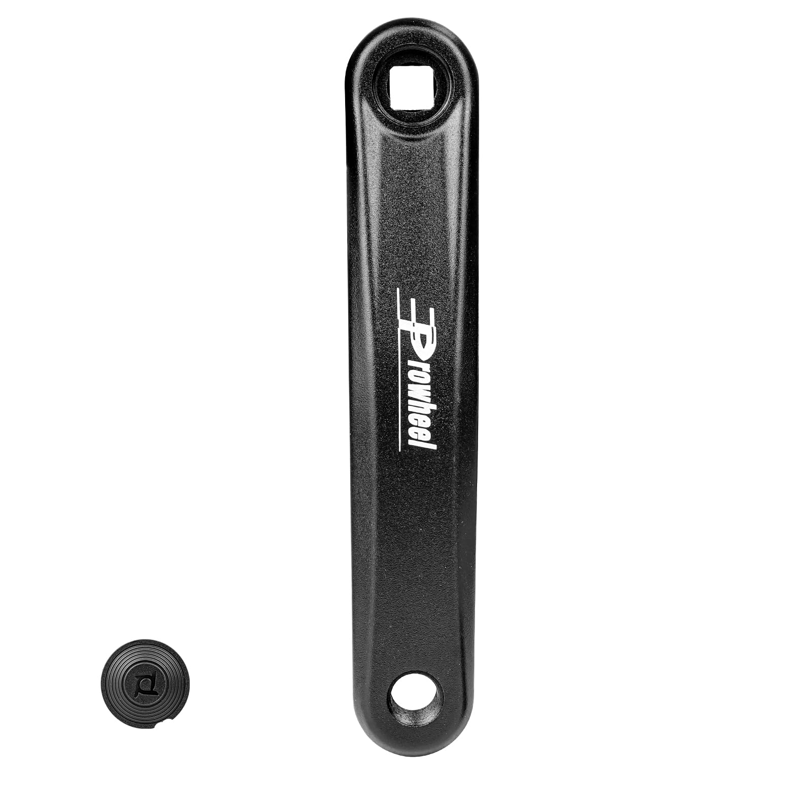 MEGHNA Bicycle crank arm left, high-quality aluminium crank with square hole (152/165/170 mm), universal for city bike, trekking bike, MTB, e-bike (crank arm 170 mm)