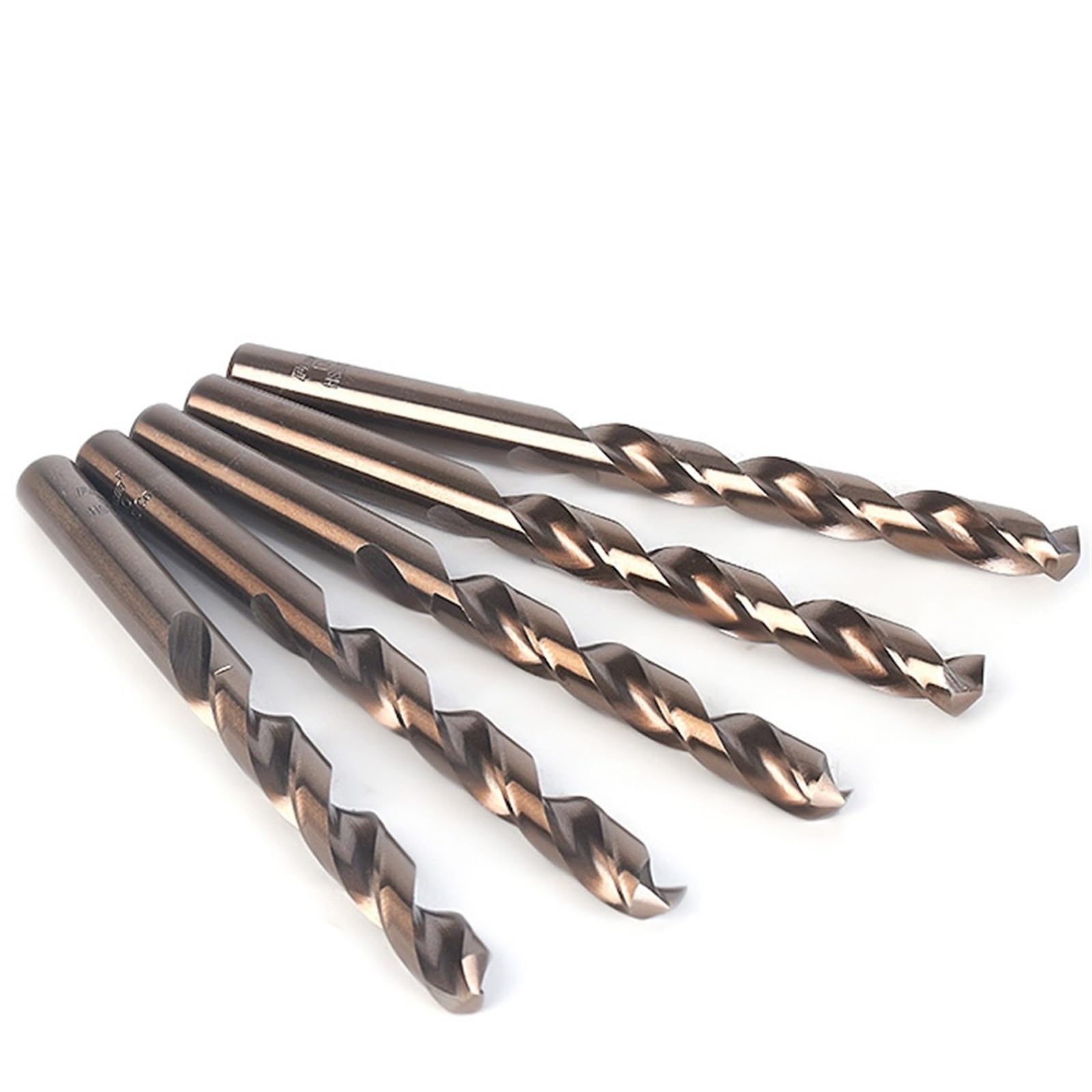 Lot de 10 forets au cobalt M42, ensemble de forets HSS-CO 0,5-10 mm, for percer l'acier trempé, la fonte et l'acier inoxydable(6.0mm 10pcs)